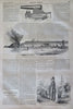 New York April Fool's Day Vassar 1861 Harper's Civil War newspaper map