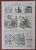Winslow Homer U.S. Arsenal Mass. Seat of War birds-eye 1861 Civil War newspaper