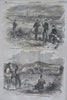 Winslow Homer U.S. Arsenal Mass. Seat of War birds-eye 1861 Civil War newspaper