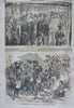 Winslow Homer U.S. Arsenal Mass. Seat of War birds-eye 1861 Civil War newspaper