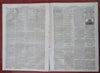 Winslow Homer U.S. Arsenal Mass. Seat of War birds-eye 1861 Civil War newspaper