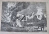 Fort Sumter view & map Bombardment Abe Lincoln 1861 Harper's Civil War newspaper