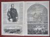 Abe Lincoln Philadelphia new Capitol Dome 1861 Harper's Civil War Jeff Davis