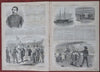 Bull Run Battle map Scenes McClellan Harper's Civil War 1861 complete newspaper