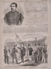 Bull Run Battle map Scenes McClellan Harper's Civil War 1861 complete newspaper