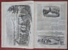 Bull Run Battle map Scenes McClellan Harper's Civil War 1861 complete newspaper