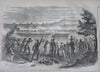 Bull Run Battle map Scenes McClellan Harper's Civil War 1861 complete newspaper