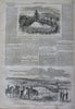 Bull Run Battle map Scenes McClellan Harper's Civil War 1861 complete newspaper