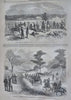 Bull Run Battle map Scenes McClellan Harper's Civil War 1861 complete newspaper