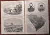 Winslow Homer Songs of War Dixie SC Slave map 1861 Harper's Civil War newspaper