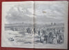 Battle of Philippi Harper's Ferry map views 1861 Harper's Civil War newspaper