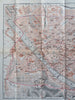 Florence Italy Tourist Sightseeing Tours 1895 detailed promo city plan map