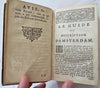 Amsterdam Holland 1753 City Visitor's Guide 29 views pictorial leather book