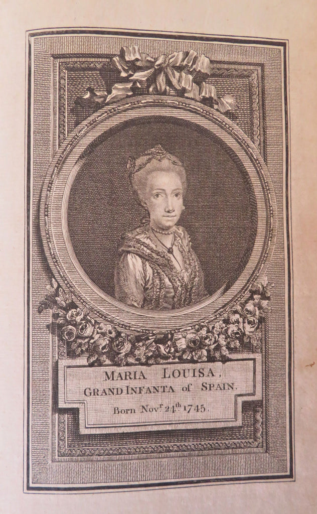 Mt Etna Volcano Climbing Maria Louisa Spain portrait 1788 Lady's Fair Sex mag.