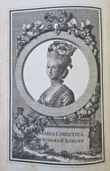Maria Christina Saxony plate 1788 South Seas Exploration Tea Botany Lady's mag.