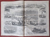 Georgia Enslaved Population Map Fort Pickens 1861 Harper's Civil War newspaper