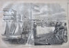 Union Naval Blockade Fort Pickens Fort Sumter 1861 Harper's Civil War newspaper