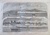 Rebel Ironclad Merrimac Submarine Warfare D.C. 1861 Harper's Civil War newspaper