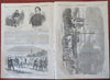 Abe Lincoln & Winfield Scott Cabinet Meeting 1861 Harper's Civil War newspaper
