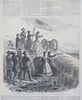 Lincoln's 2nd Inauguration 55th Massachusetts 1865 Harper's Civil War newspaper