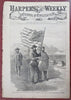 Midgeville Georgia New York Regiment Colors 1865 Harper's Civil War newspaper