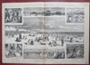Winslow Homer Water Holes Newport Saratoga 1865 Harper's complete newspaper
