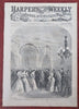 1st Thanksgiving Day Family Dinner U.S. Grant 1865 Harper's Civil War newspaper