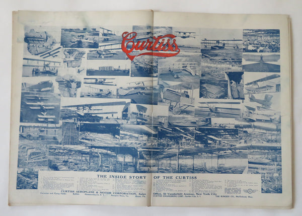 Zeppelins & Biplanes Air Show Aviation 1919 rare Flying Magazine pictorial ads