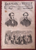 Emancipation Thomas Nast Print Winslow Homer 1863 Harper's Civil War newspaper