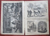 Emancipation Thomas Nast Print Winslow Homer 1863 Harper's Civil War newspaper