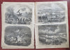 Gettysburg PA Scenes of Battle Longstreet 1863 Harper's Civil War newspaper