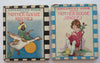 Mother Goose Nursery Rhymes Jingles 1920's Lot x 2 juvenile story books in DJ's