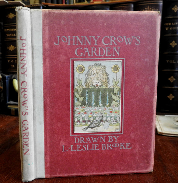 Johnny Crow's Garden c. 1910 L. Leslie Brooke Art Nouveau illustrations old book