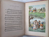 French Provincial Songs Chansons 1889 F. Lix color plate music & lyrics book