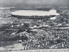 USS Akron World's Largest Airship Flight Views 1930 rare UK Illustrated newsppr.