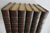 William Makepeace Thackeray Collected Works c. 1890's Lot x 6 nice Leather Books