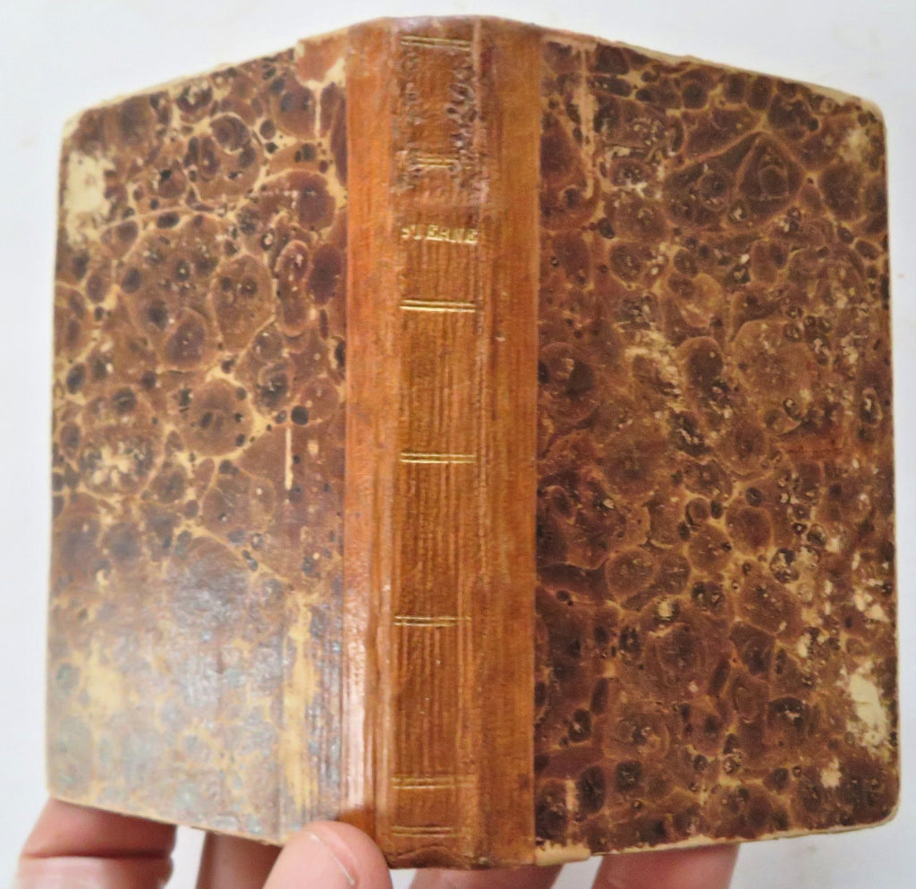 Laurence Sterne Selected Poems & Memoir 1828 rare Boston pocket leather book