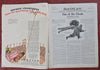 Aviation Cartoon map 1928 Henry Comstock rare Boy's Life mag. cover Scouting