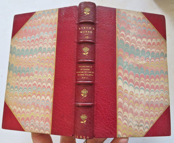 Lord Byron 1832 Marino Faliero Vision of Judgement The Blues leather book