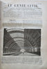 Civil Engineering in Europe 1887 French illustrated journal rare monumental book