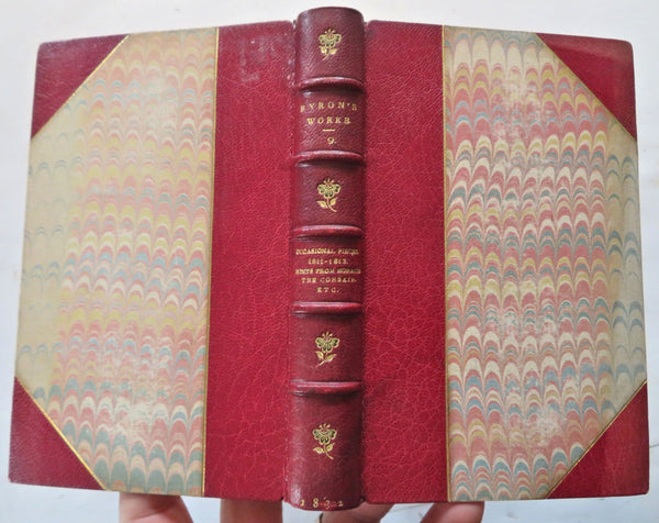 Lord Byron 1832 Hints from Horace & The Corsair Poetry gorgeous leather book