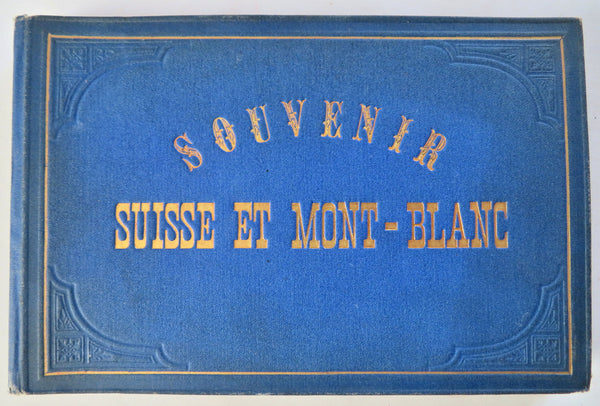 Mont Blanc Switzerland Swiss Alps Souvenir c.1870's albumen 20 photos album