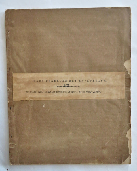 Lady Franklin Bay Expedition U.S. Signal Corps Lockwood's Journal c. 1885 rarity