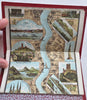Rhine River Germany Mainz to Cologne Decorative Vignettes c. 1890 panoramic map