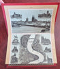 Rhine River Panorama Mainz Cologne Decorative Vignettes c. 1895 souvenir album