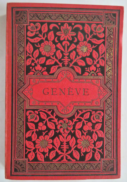 Geneva Switzerland City Views Travel Souvenir 1895 orig. photo pictorial album