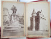 Brussels Belgium Bruxelles albumen photo album c. 1870's w/ 12 city views scenes