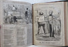 Punch Magazine Volume 30 1856 U.K. leather pictorial bound periodical