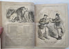 Punch Magazine 1858 fine leather book many wood engravings pictorial periodical