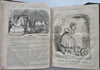 Punch Magazine 1857 U.K. leather pictorial bound periodical wood engravings
